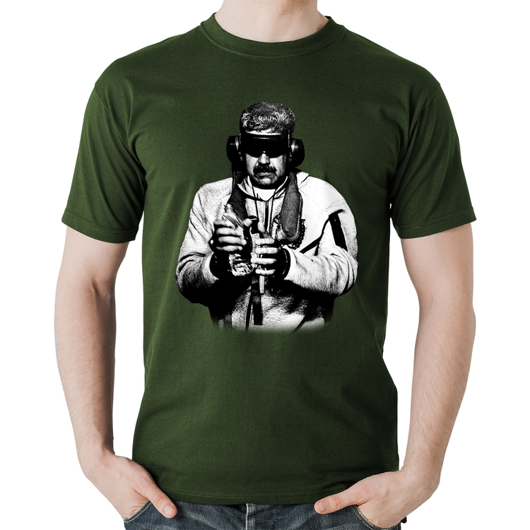 Camiseta Algodão Nicolás Maduro Preso - Musgo