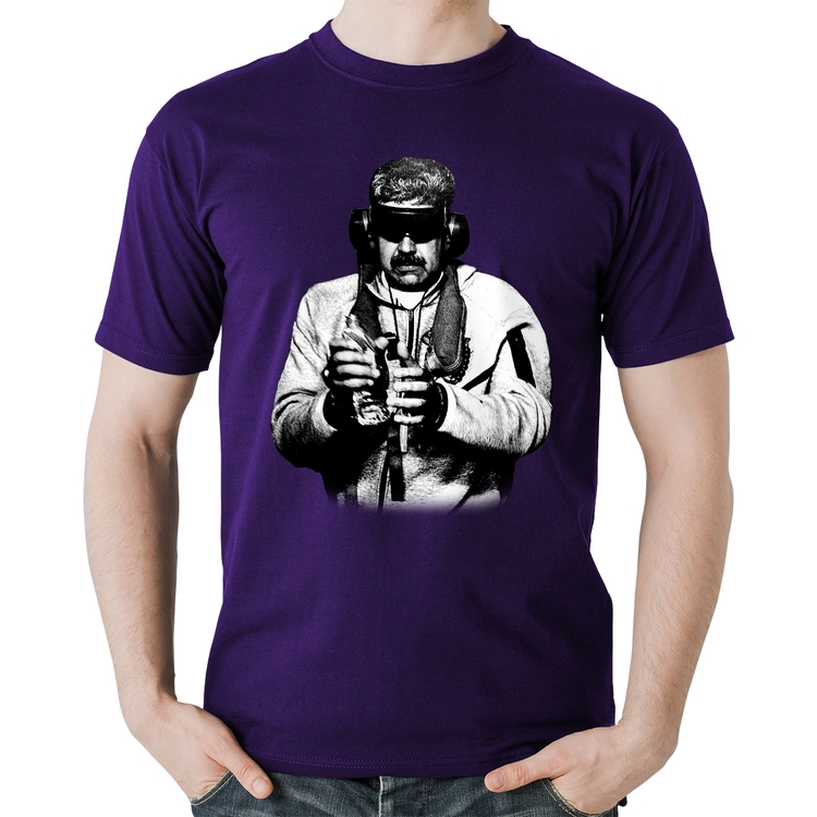 Camiseta Algodão Nicolás Maduro Preso - Roxa