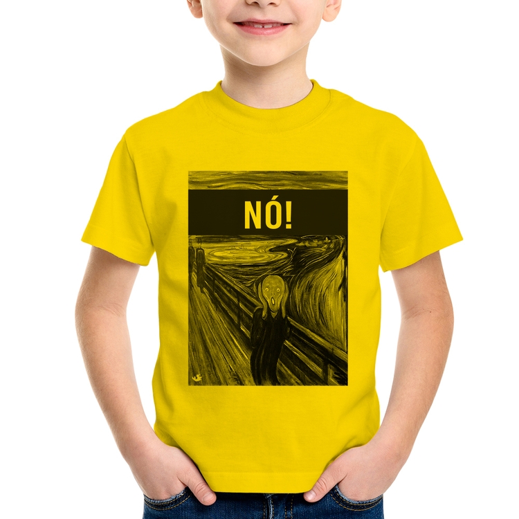 Camiseta Infantil NÓ! - Amarela