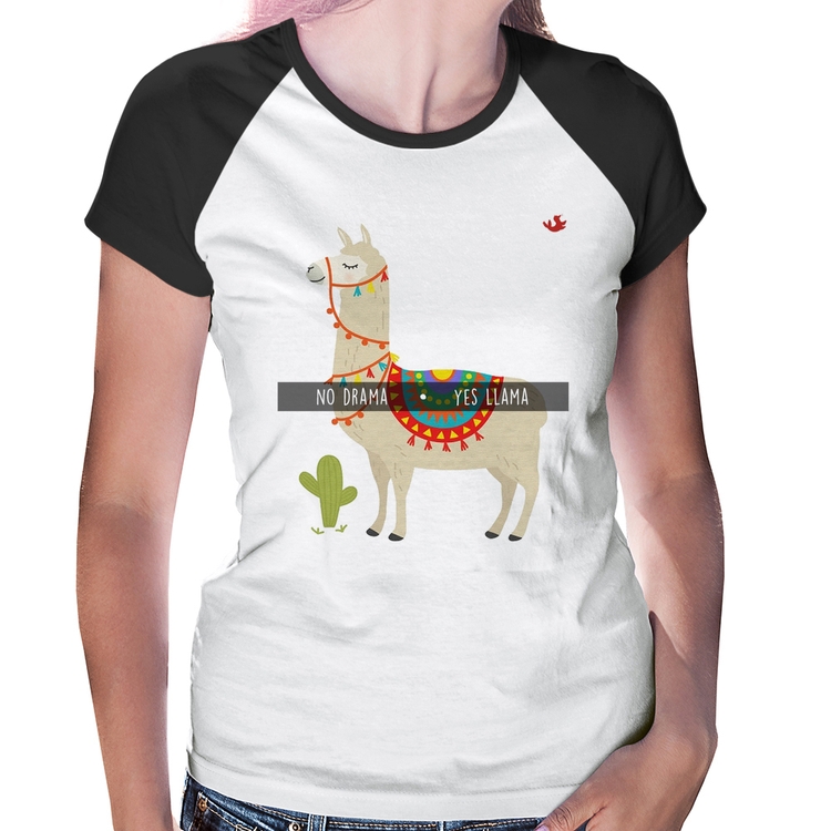 Baby Look Raglan No Drama Yes Llama