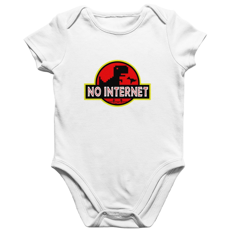 Body Bebê Algodão No internet - Branco