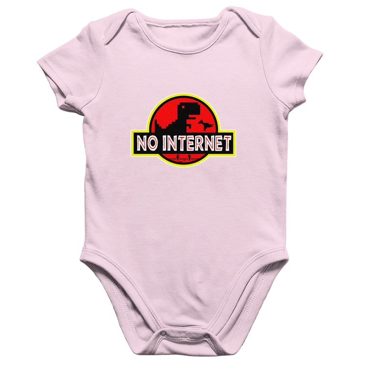 Body Bebê Algodão No internet - Rosa Bebê