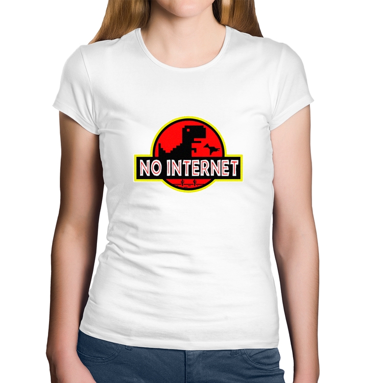 Baby Look Algodão No internet - Branca