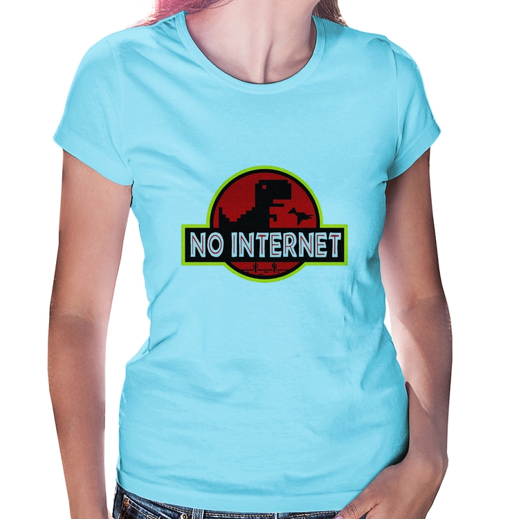 Baby Look No internet - Azul Bebê