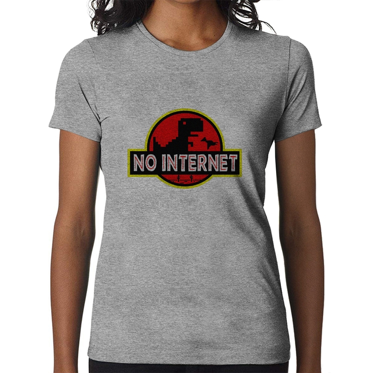 Baby Look No internet - Cinza