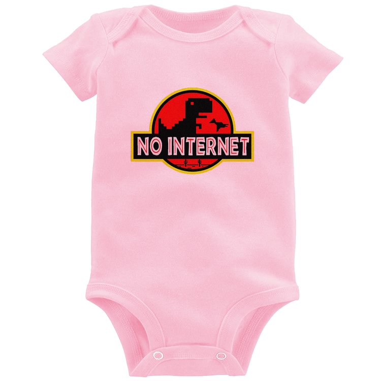 Body Bebê No internet - Rosa Bebê