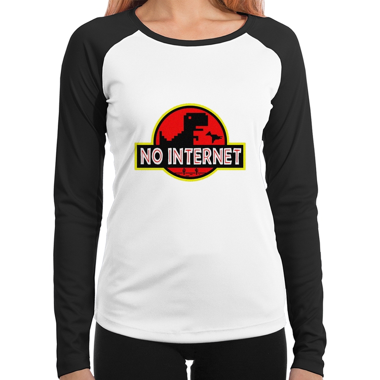 Baby Look Raglan No internet Manga Longa