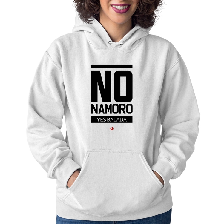 Moletom Feminino No namoro, Yes balada - Branco