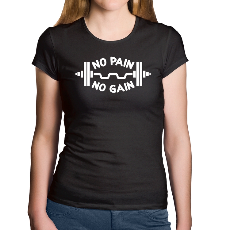 Baby Look Algodão No Pain No Gain