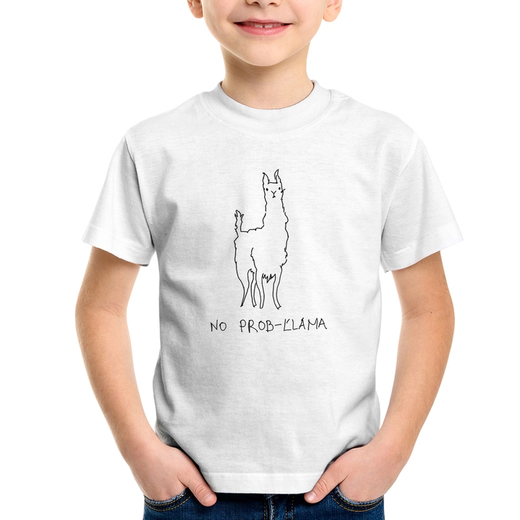 Camiseta Infantil No Prob-llama