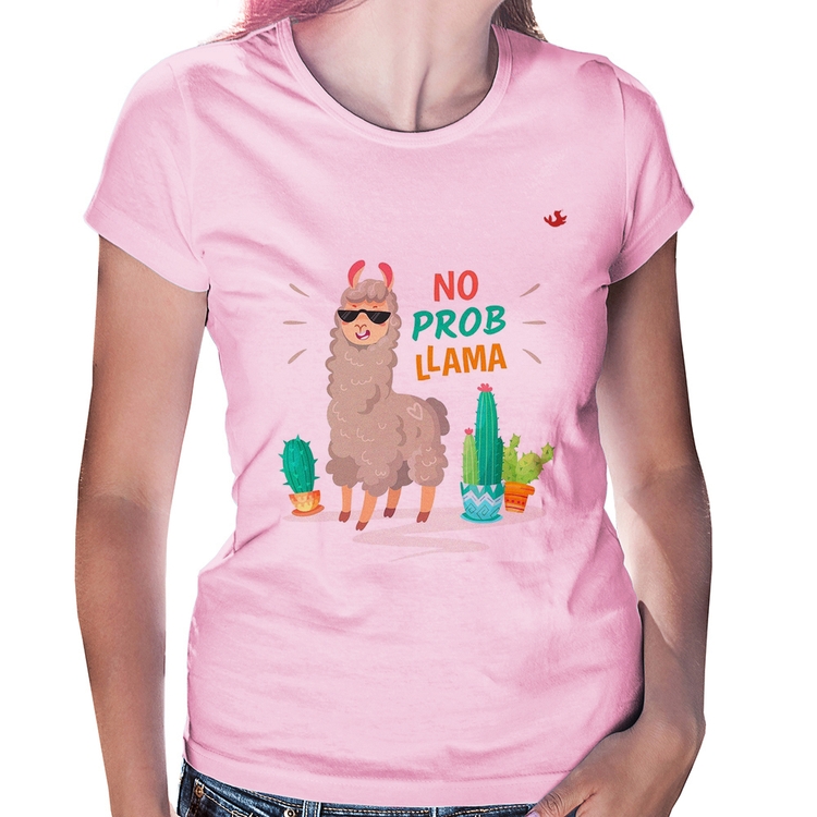 Baby Look No prob llama - Rosa Bebê