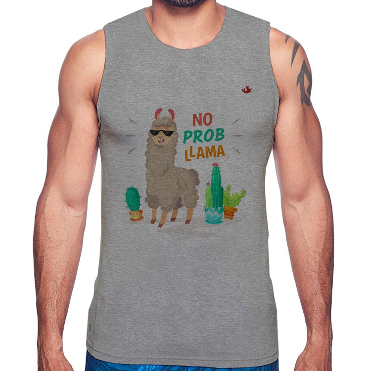 Regata No prob llama - Cinza