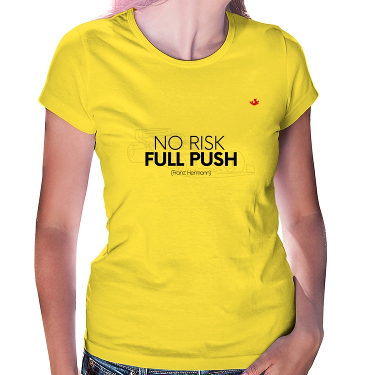 Baby Look No Risk, Full Push - Amarela