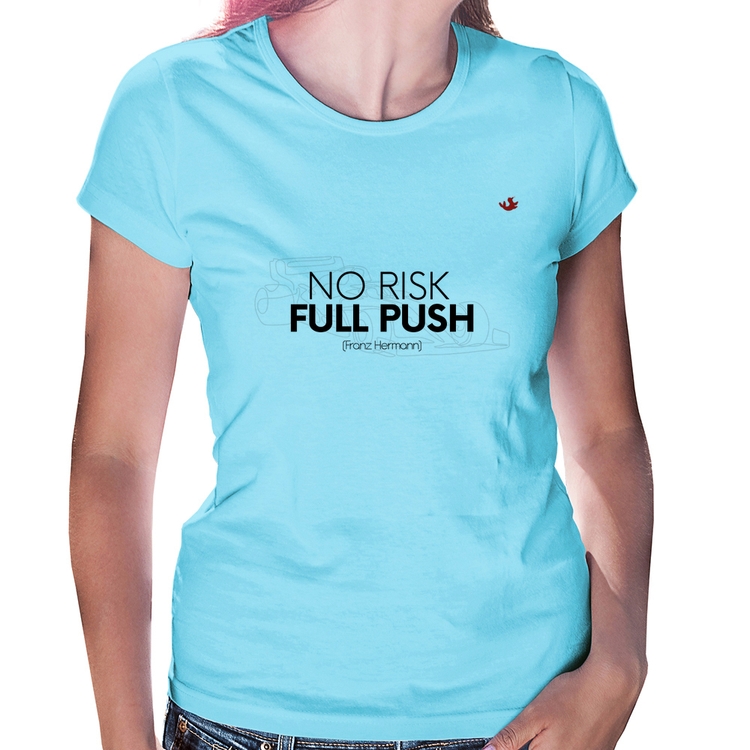 Baby Look No Risk, Full Push - Azul Bebê