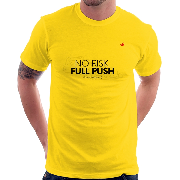 Camiseta No Risk, Full Push - Amarela