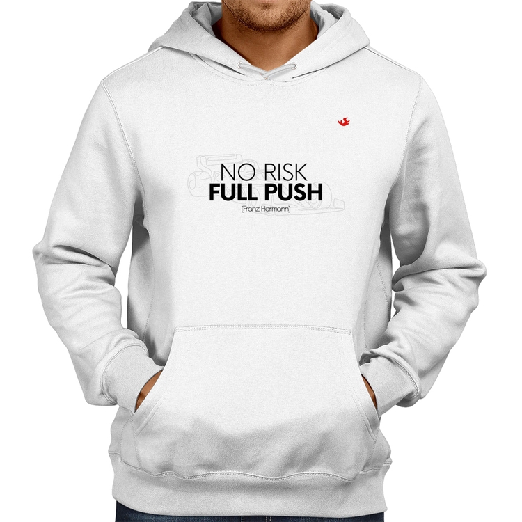 Moletom No Risk, Full Push - Branco