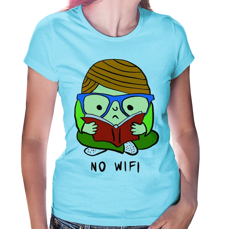 Baby Look No Wifi - Azul Bebê