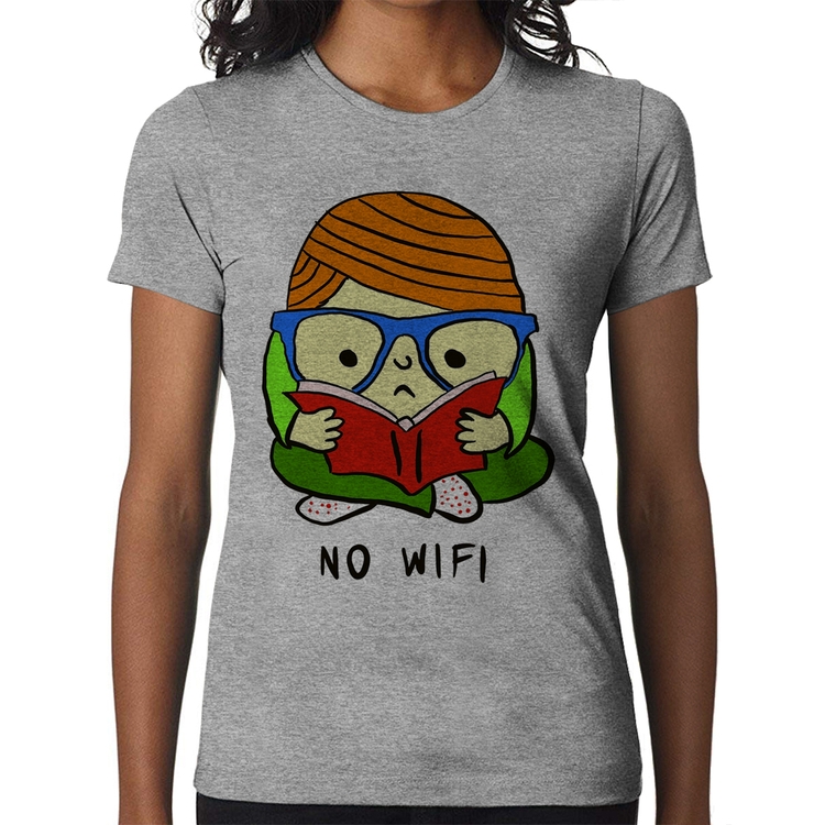 Baby Look No Wifi - Cinza