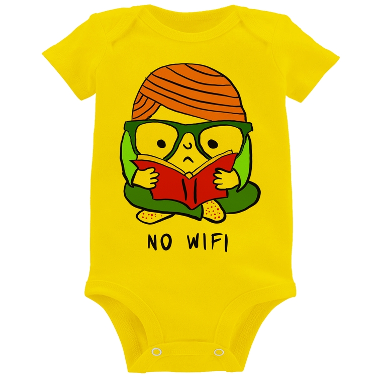 Body Bebê No Wifi - Amarelo