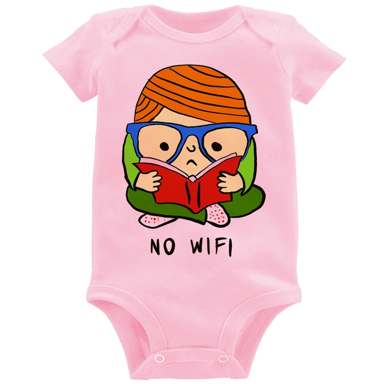 Body Bebê No Wifi - Rosa Bebê