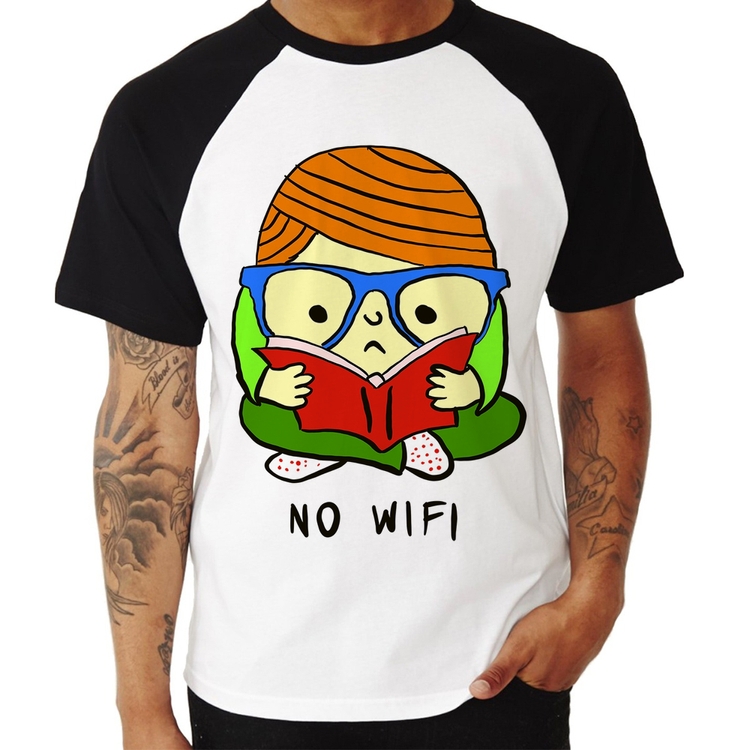 Camiseta Raglan No Wifi