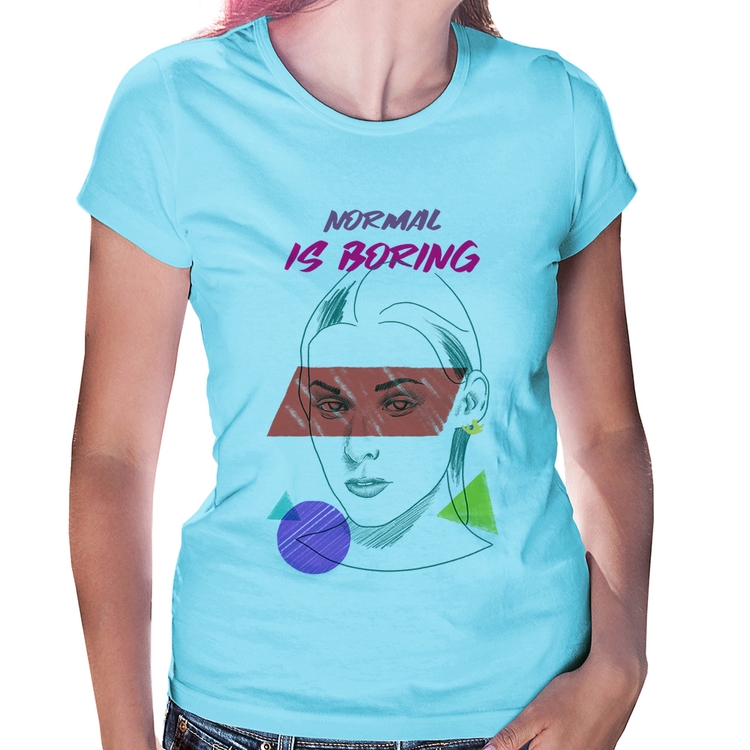 Baby Look Normal is boring - Azul Bebê