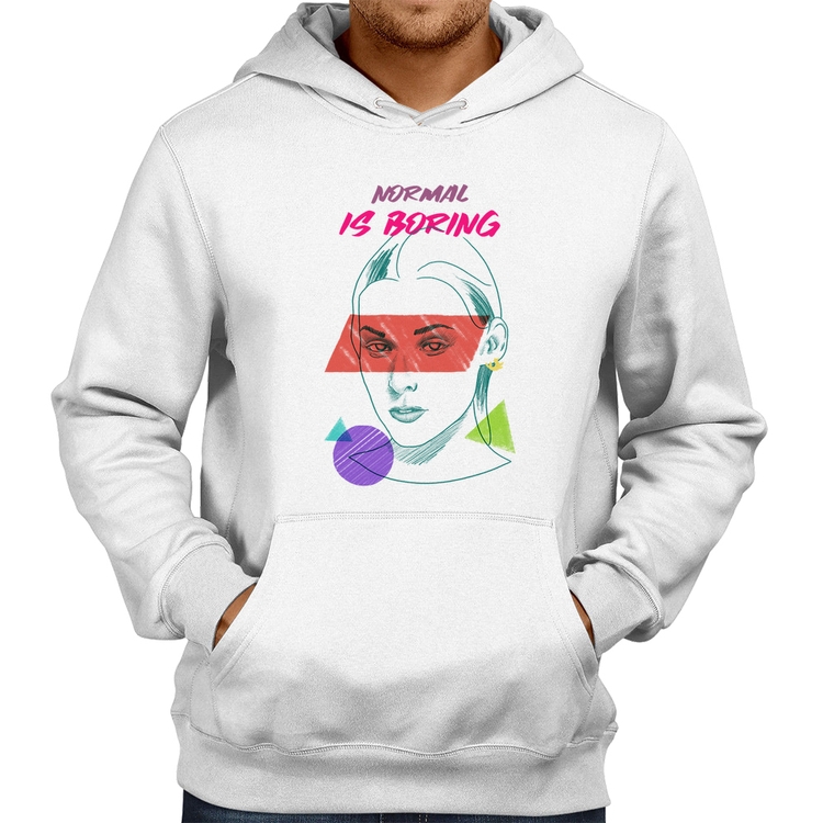 Moletom Normal is boring - Branco