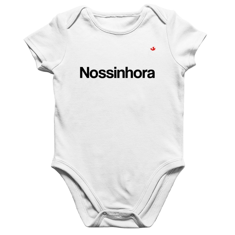 Body Bebê Algodão Nossinhora - Branco