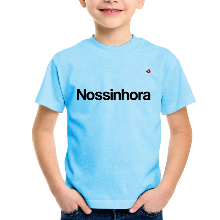 Camiseta Infantil Nossinhora - Azul Bebê