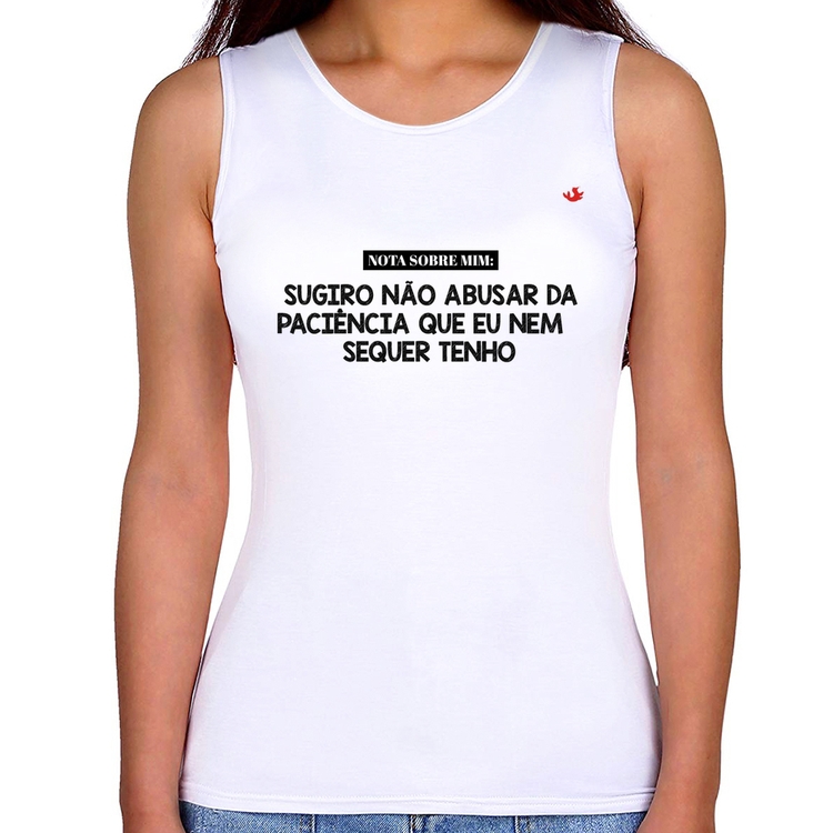 Regata Feminina Nota sobre mim