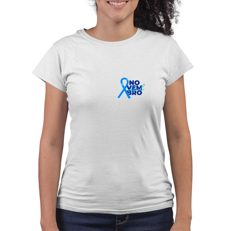 Baby Look Quality Novembro Azul - Branca