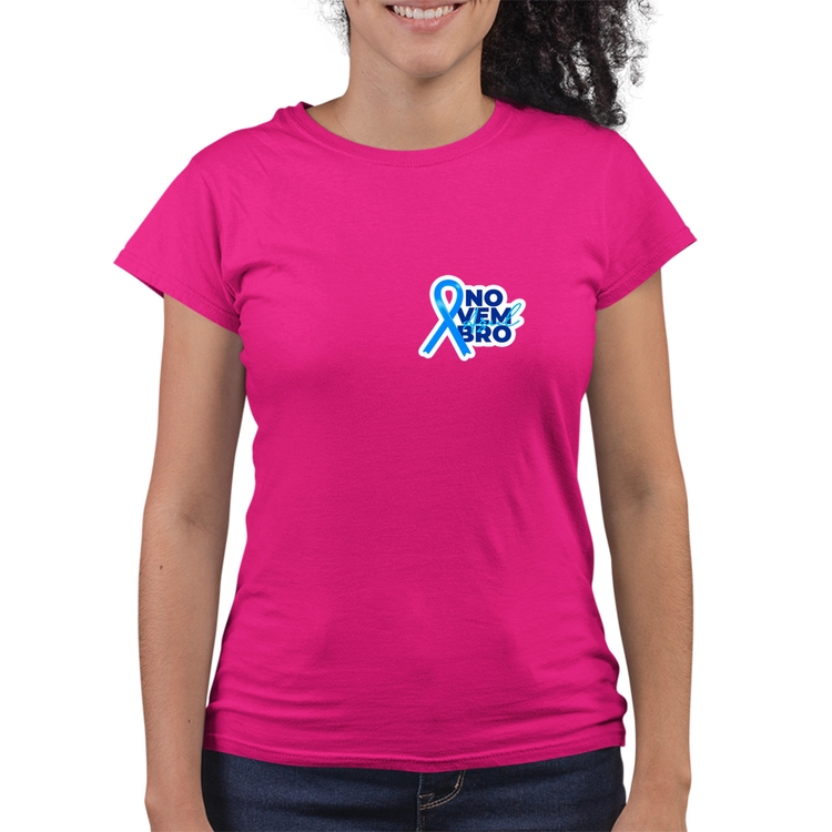 Baby Look Quality Novembro Azul - Rosa