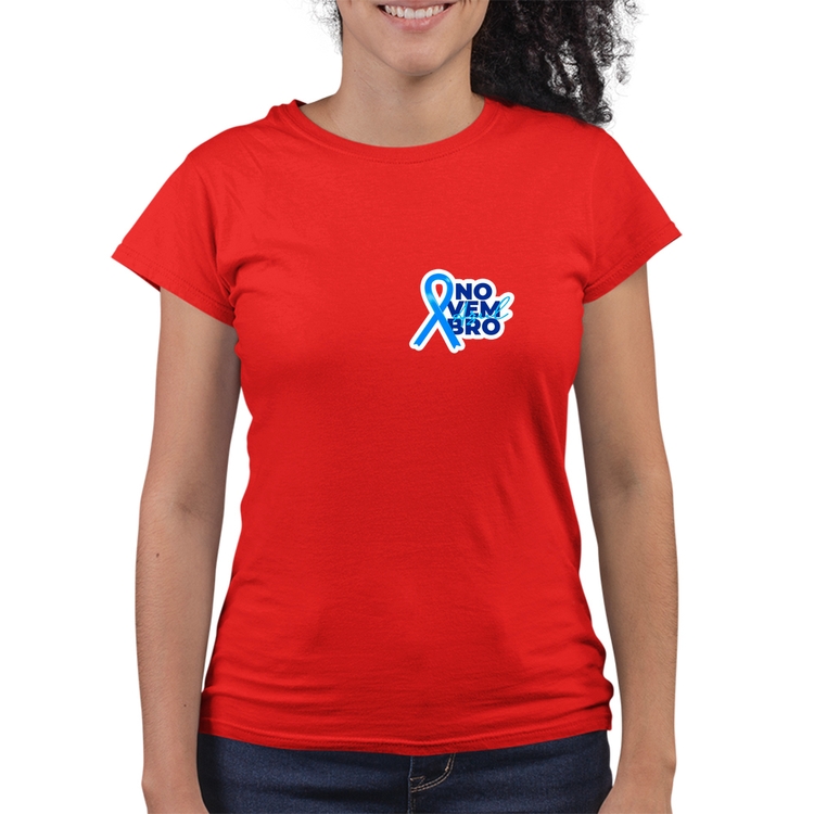 Baby Look Quality Novembro Azul - Vermelha