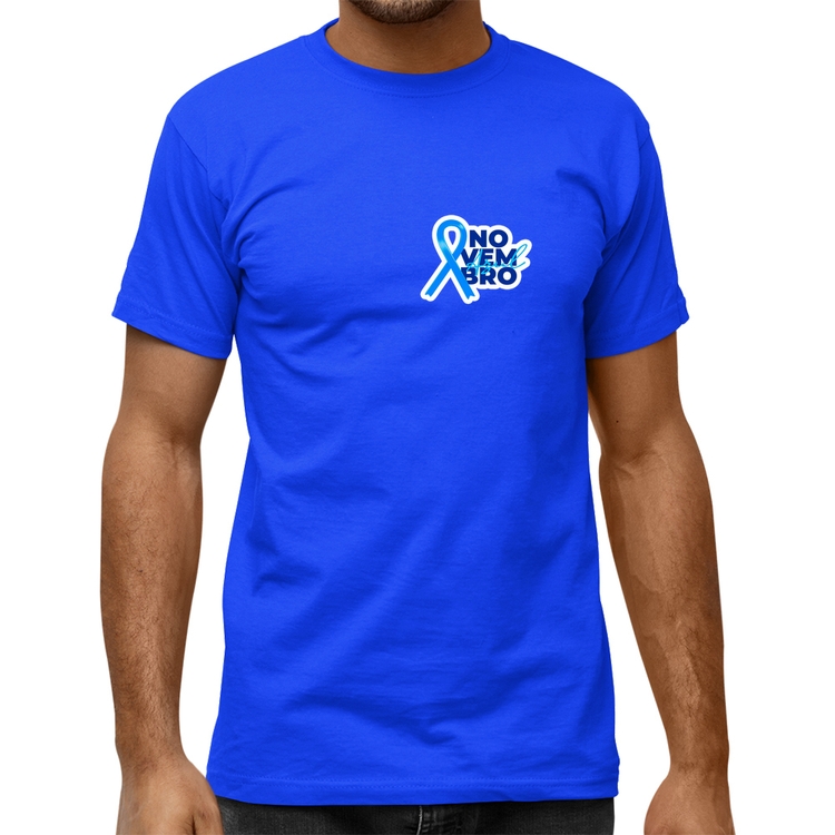 Camiseta Quality Novembro Azul - Azul Royal