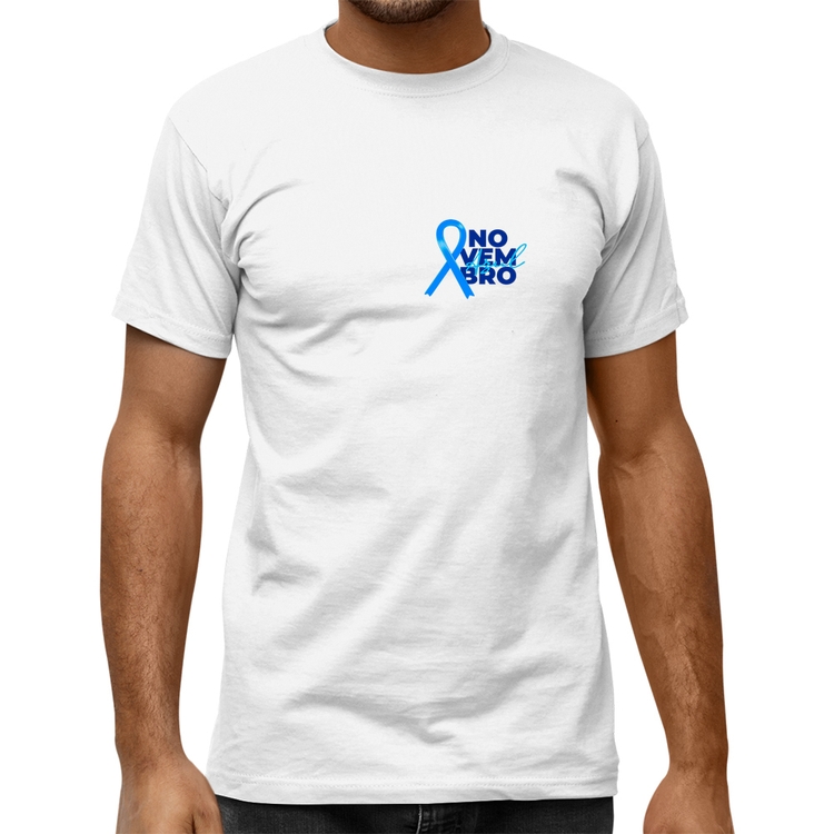 Camiseta Quality Novembro Azul - Branca