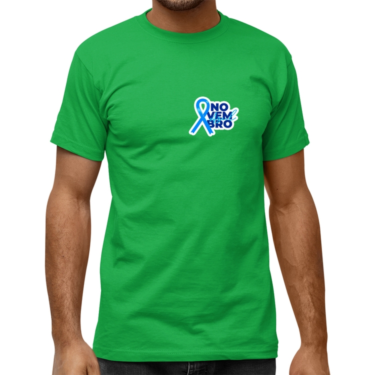 Camiseta Quality Novembro Azul - Verde Bandeira