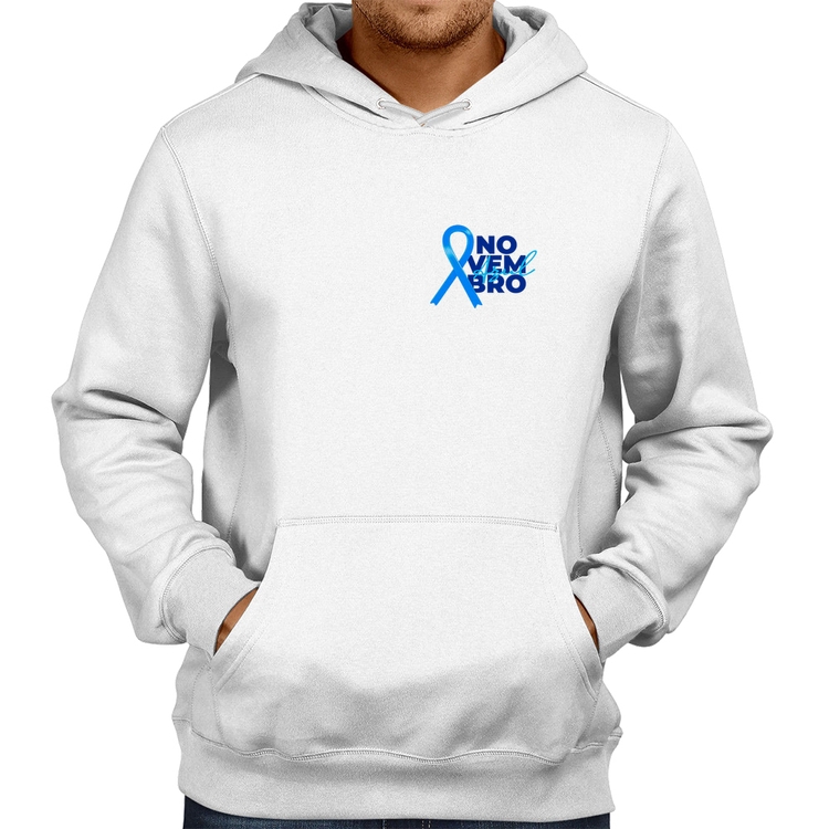 Moletom Novembro Azul - Branco
