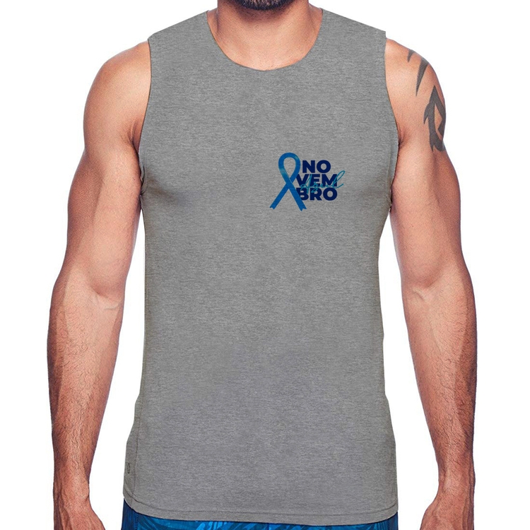 Regata Novembro Azul - Cinza