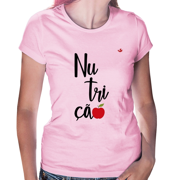 Baby Look Nutrição - Rosa Bebê