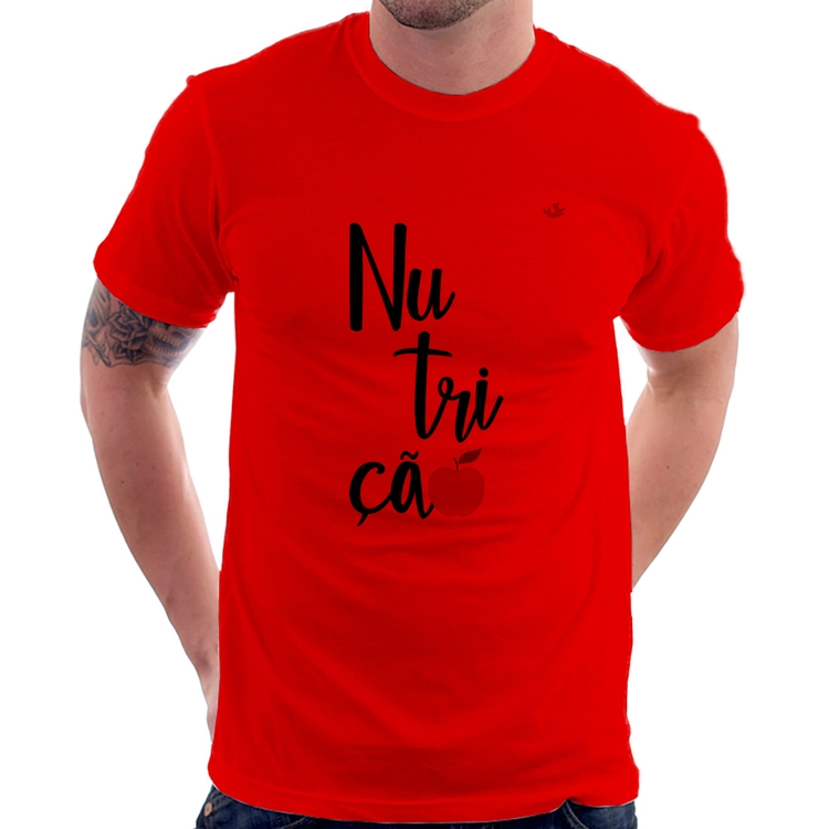 Camiseta Nutrição - Vermelha