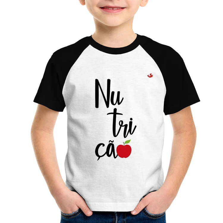 Camiseta Raglan Infantil Nutrição