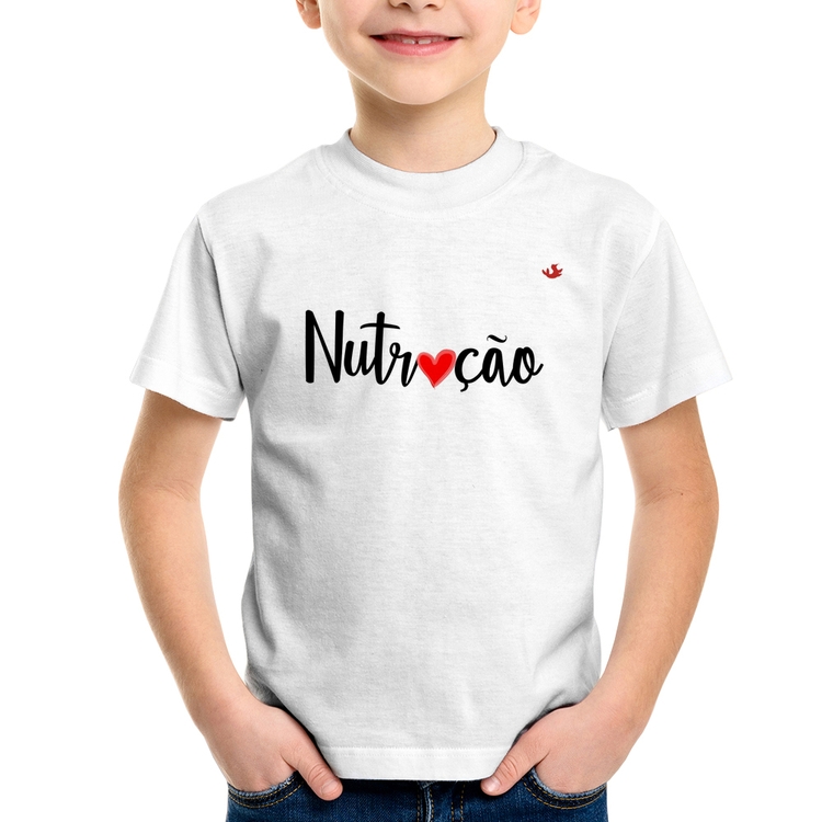 Camiseta Infantil Nutrição por amor