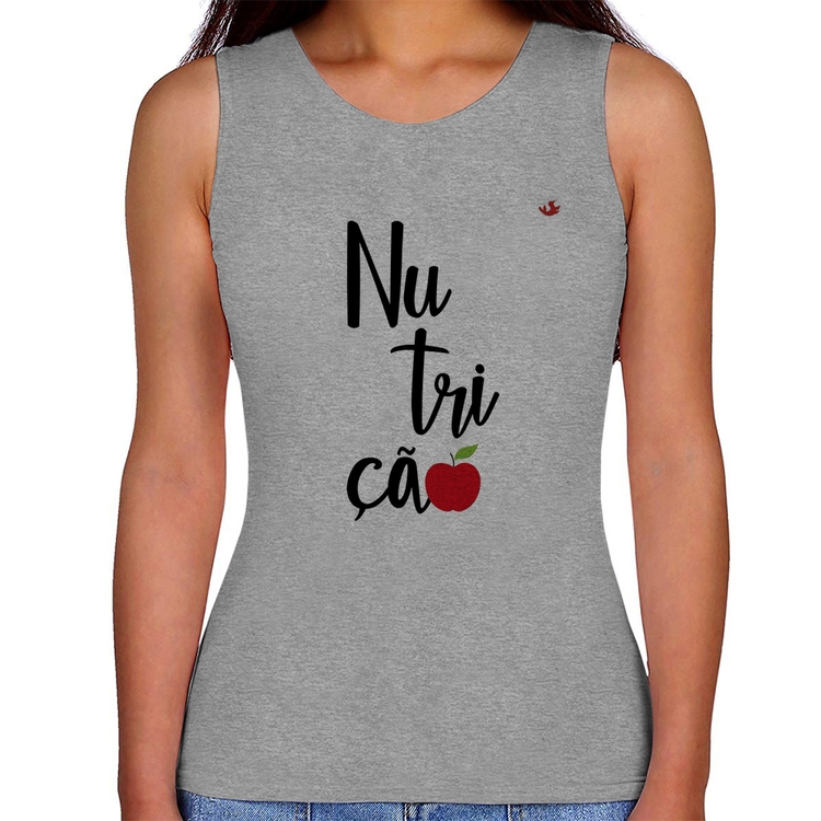 Regata Feminina Nutrição - Cinza