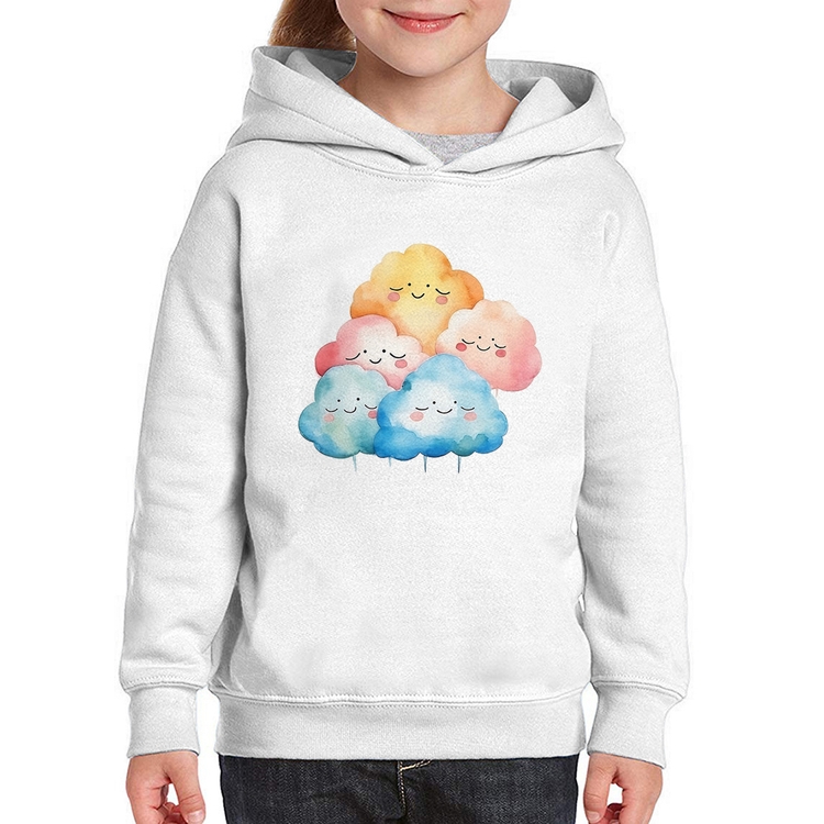Moletom Infantil Nuvens Felizes