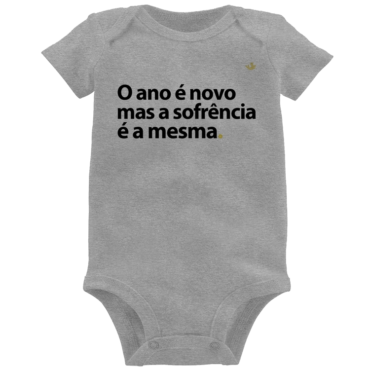 Body Bebê O ano é novo mas a sofrência é a mesma - Cinza