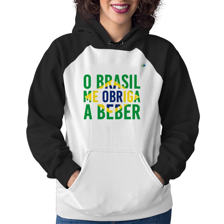 Moletom Feminino O Brasil me obriga a beber