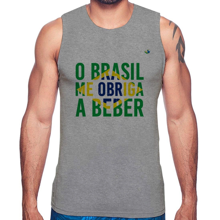 Regata O Brasil me obriga a beber - Cinza