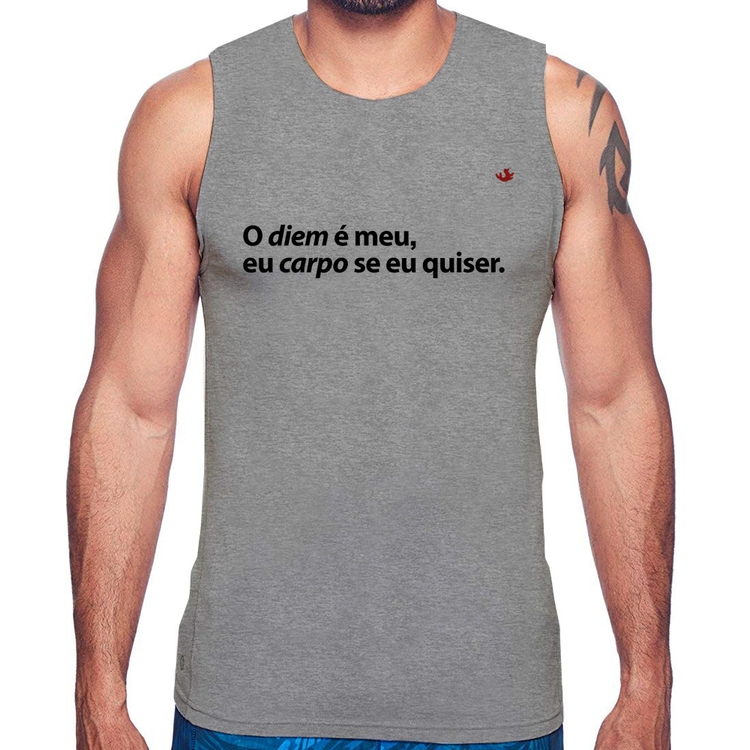 Regata O diem é meu, eu carpo se eu quiser - Cinza