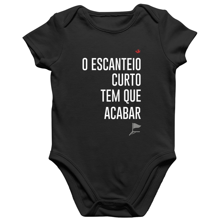 Body Bebê Algodão O escanteio curto tem que acabar