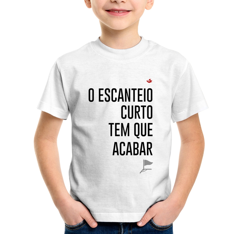 Camiseta Infantil O escanteio curto tem que acabar